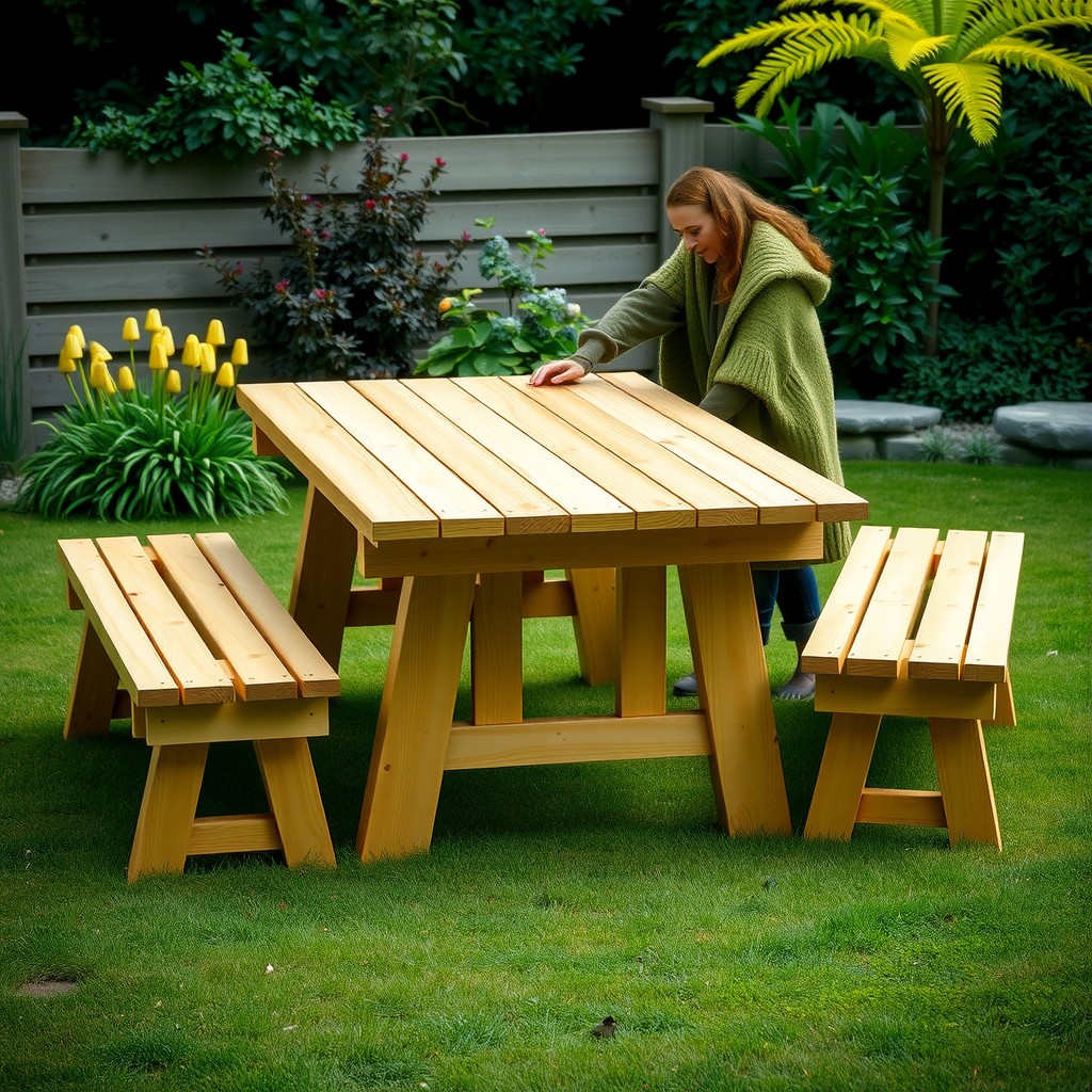 DIY projekti: kako izgraditi vrtni stol i klupe